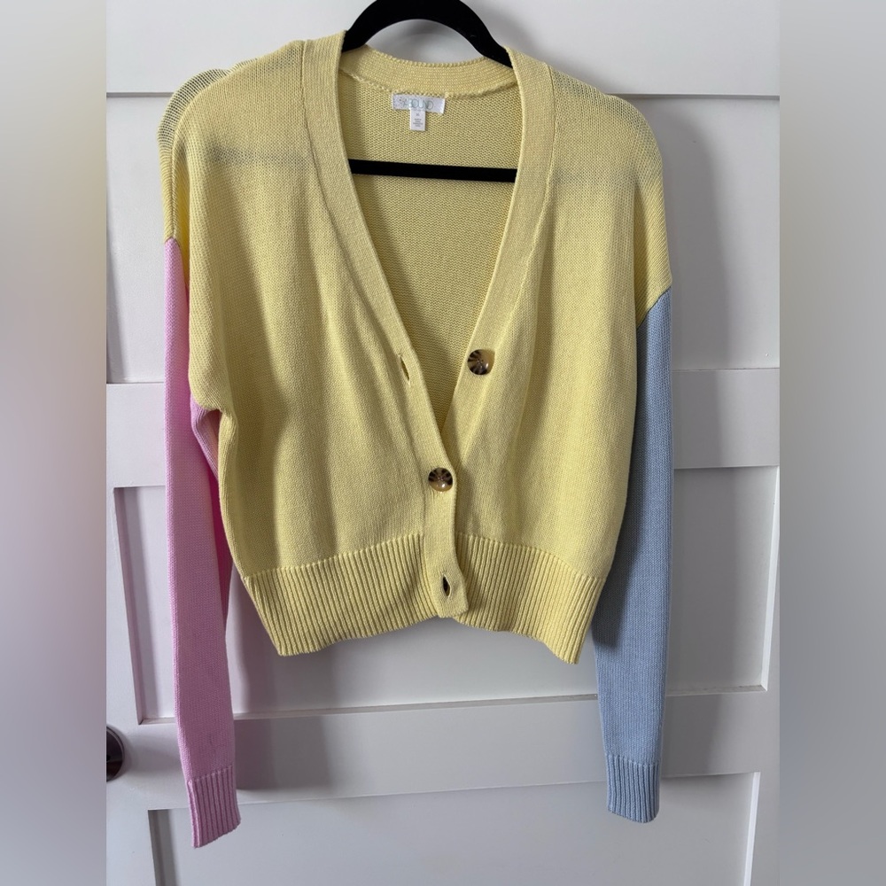 Abound Pastel Colorblock Cardigan